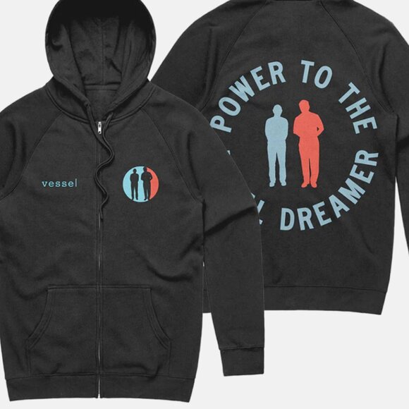 Twenty One Pilots official hoodie, VESSEL POWER TO THE LOCAL DREAMER ZIP UP - Picture 1 of 5